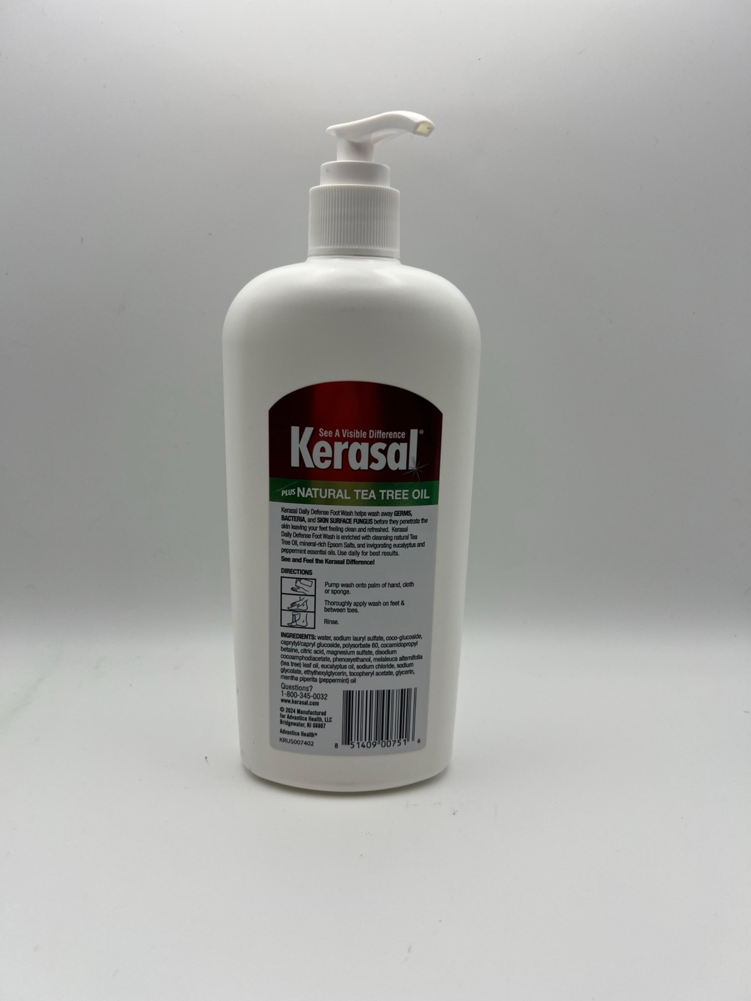 Kerasal - Daily Defense Foot Wash (16.9 fl oz) - Tea Tree Oil Cleanser