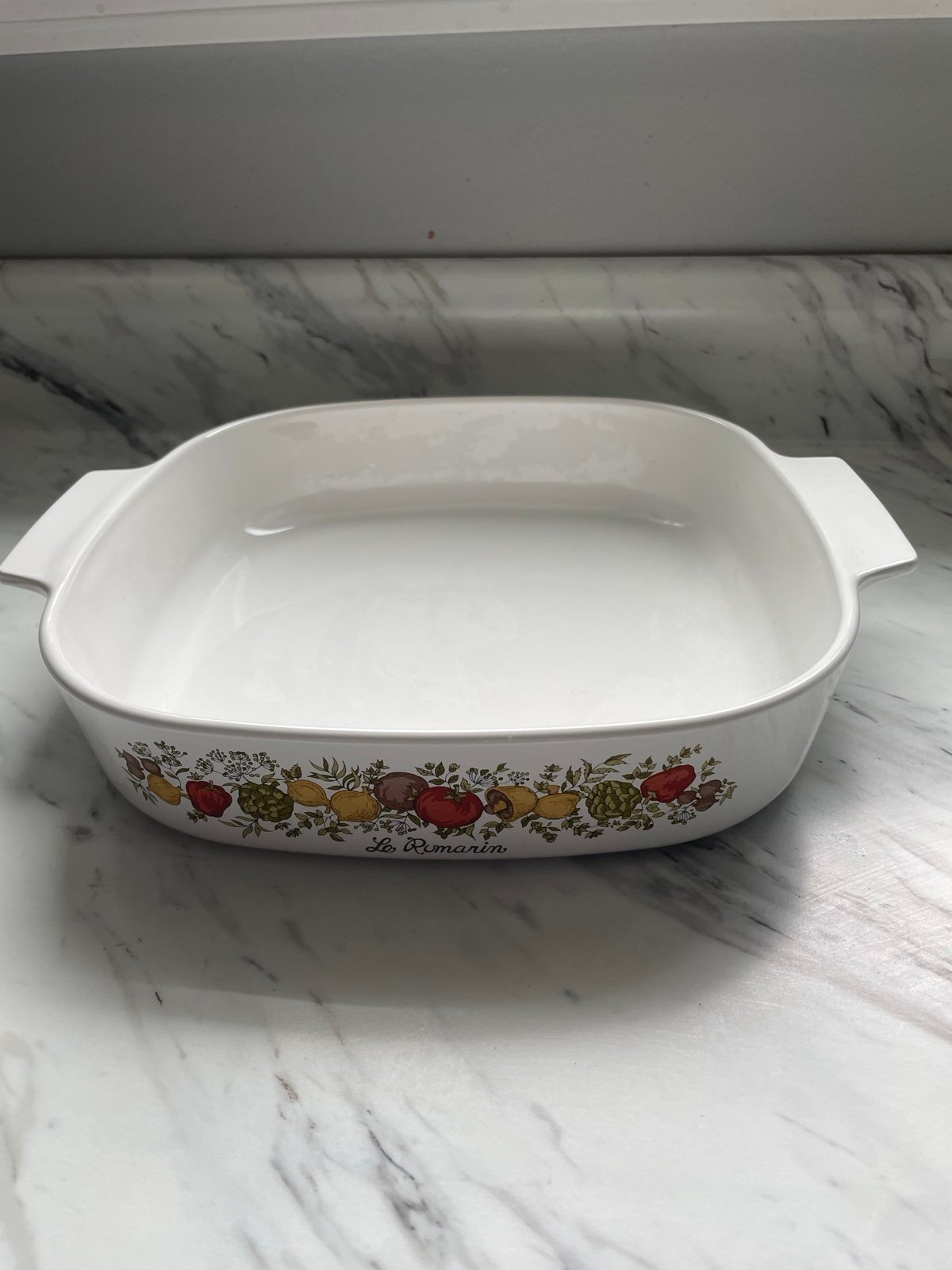 Corning Ware vintage baking dish Spice of Life L’Echalote