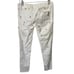 Lilly Pulitzer White Gold Palm Tree Embroidery Low Rise Worth Skinny Pant Size 0