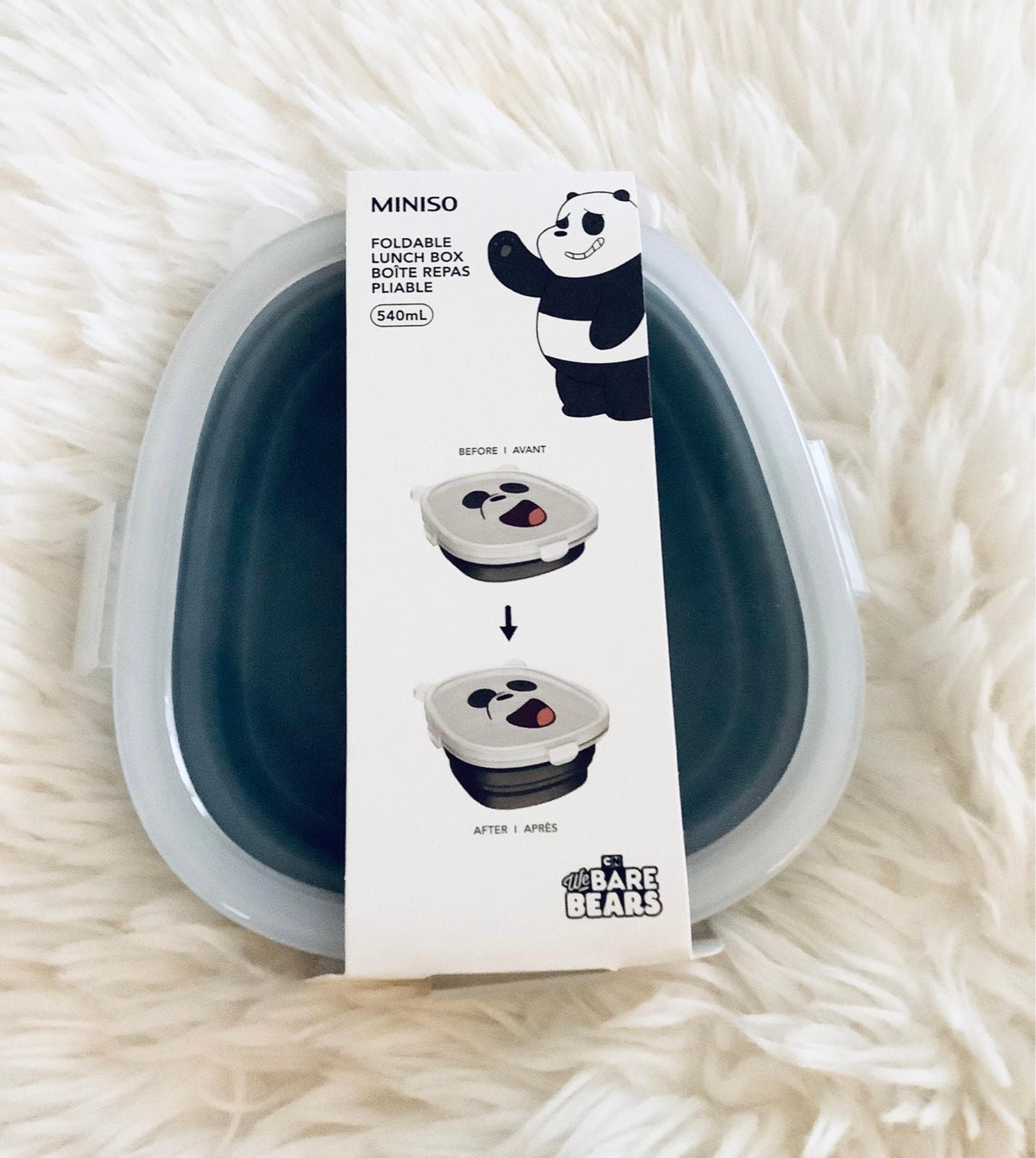 We bare bears Foldable Lunch Box 350mL(Panda)