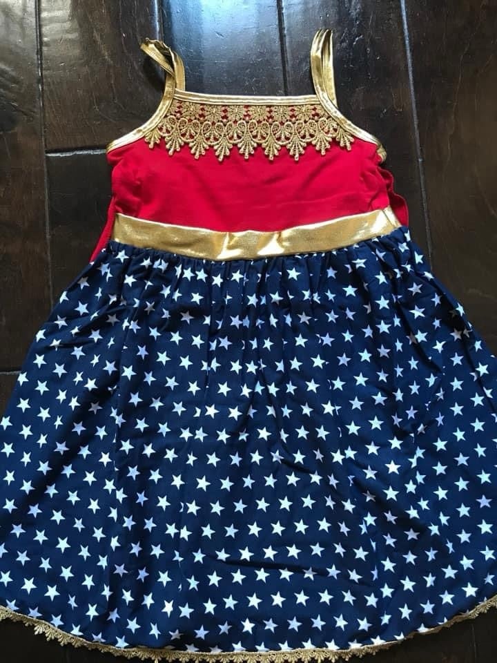 Dianna Wonder Woman Cosplay Placard Originals Dress Girls Size 8 NWOT