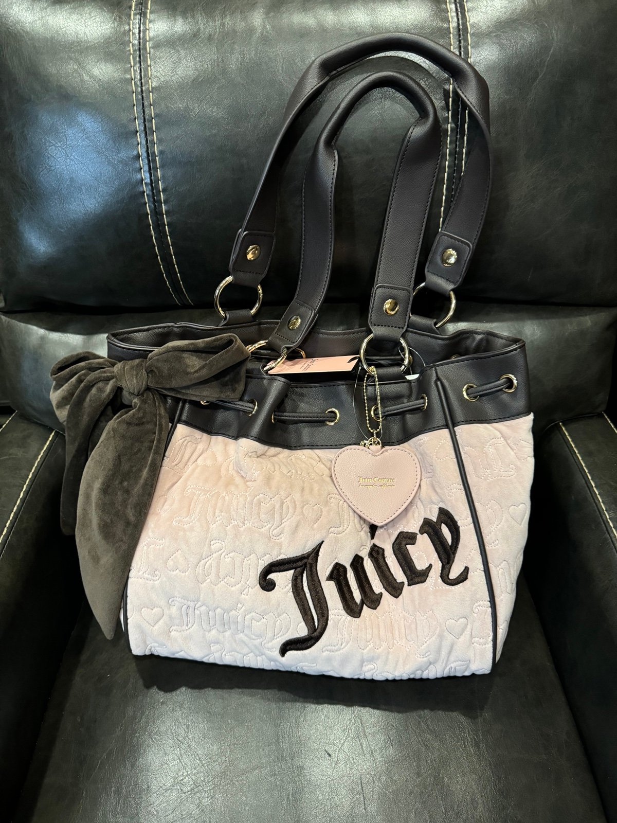 NWT Juicy Couture Dusty Blush Vintage Dreams Tote