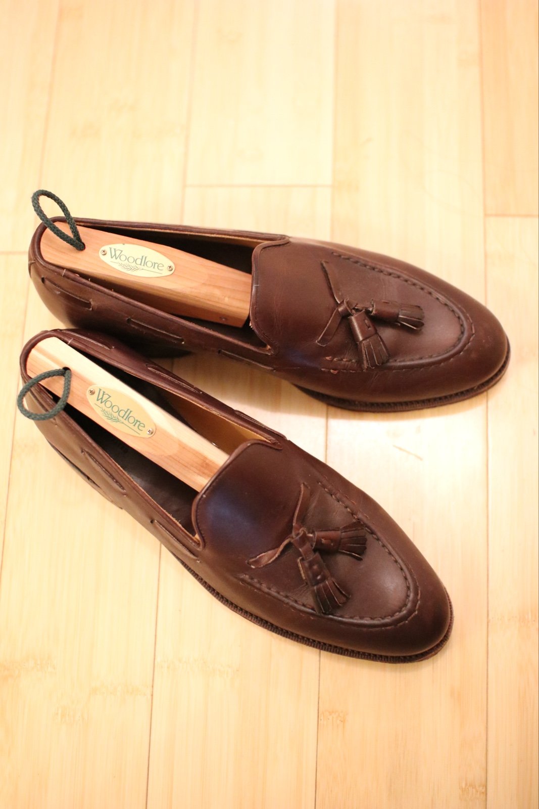 Men's Meermin Dark Brown Tassel Loafer 6.5 UK 7.5 US Great Condition