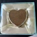 Elegant decorative gold top, silver plated trinket box in gift box