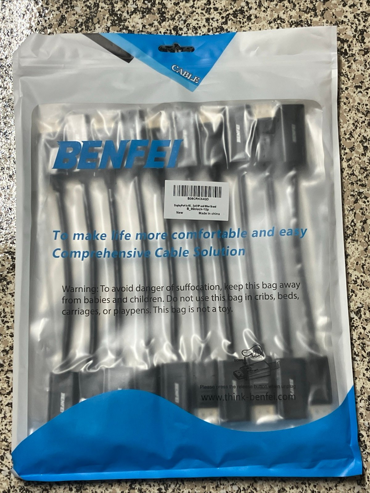 Benfei Display Port To HDMI 10 Pack