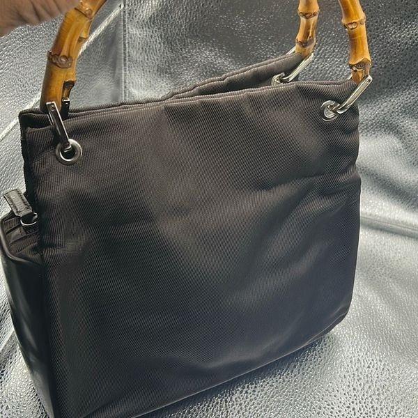 Gucci Bamboo Handle Shoulder Bag Dark Brown Y2K Coastal Summer Vacation Trendy