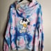 Ivory Ella + Peanuts Sweatshirt Hoodie Unisex Size Medium Cotton Candy Tie Dye