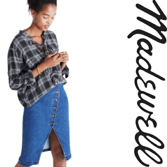 Madewell Terrace Lace-Up Shirt in Owens