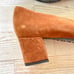 Aquatalia Pheobe Suede Block Heel Pump | Caramel Size 9.5