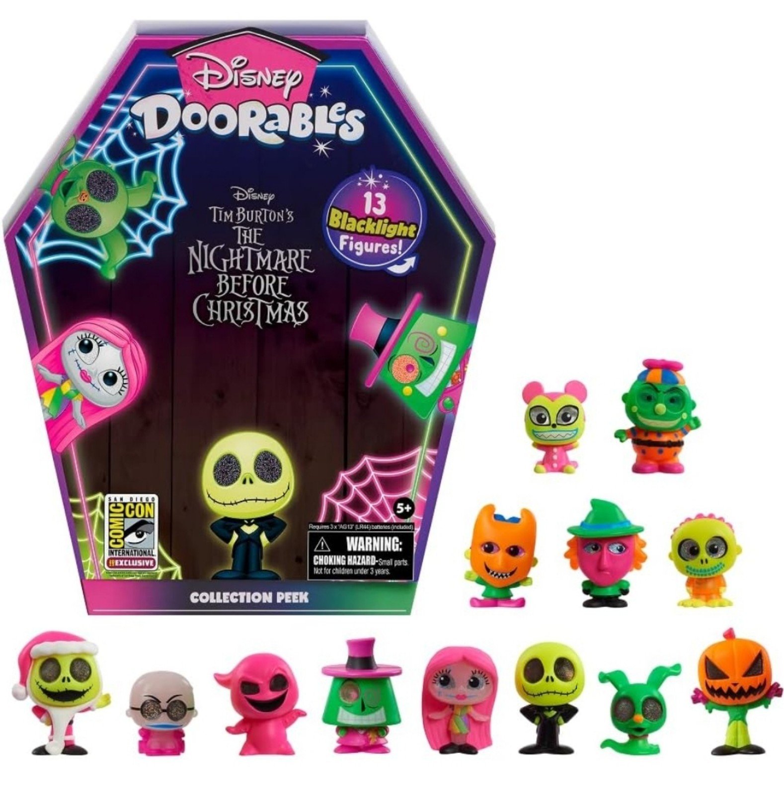 Blacklight Collection Disney Doorables Nightmare Before Christmas