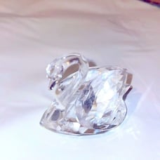 Swarovski Cut Crystal Swan Vintage Signed Pristine Like New Condition NWOT