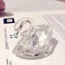 Swarovski Cut Crystal Swan Vintage Signed Pristine Like New Condition NWOT
