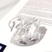 Swarovski Cut Crystal Swan Vintage Signed Pristine Like New Condition NWOT