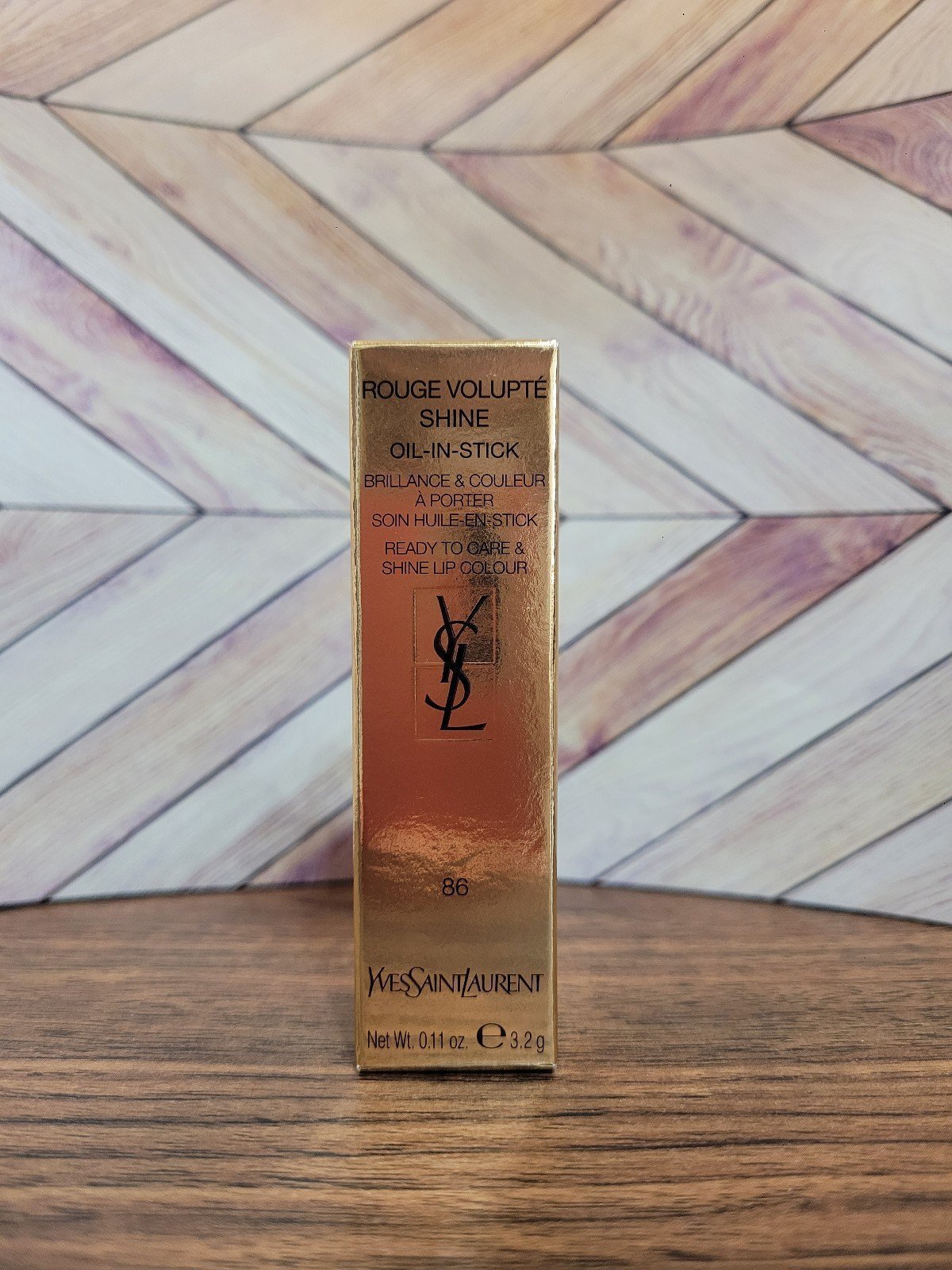 YSL Rouge Volupté Shine Oil-In-Stick Lipstick - Mauve | Hydrating & Luminous
