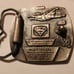 Superman belt buckle Brass Silver color Vtg