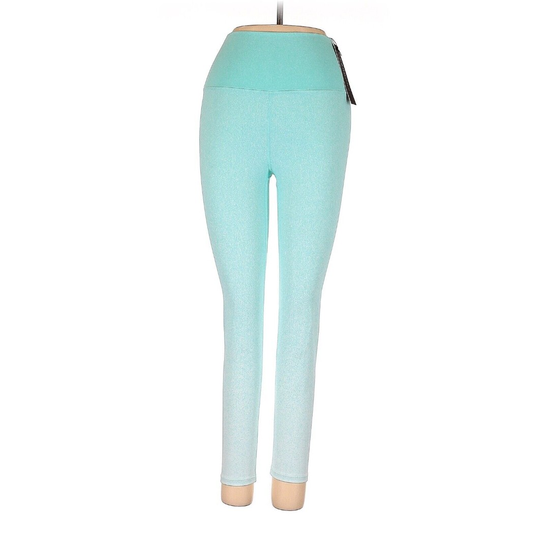 CARBON38 Bright Turquoise White Ombre Jacquard 7/8 Leggings - S