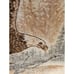 Biederlack Style Bald Eagle Lap Throw Blanket Reversible Brown & White 45 x 55