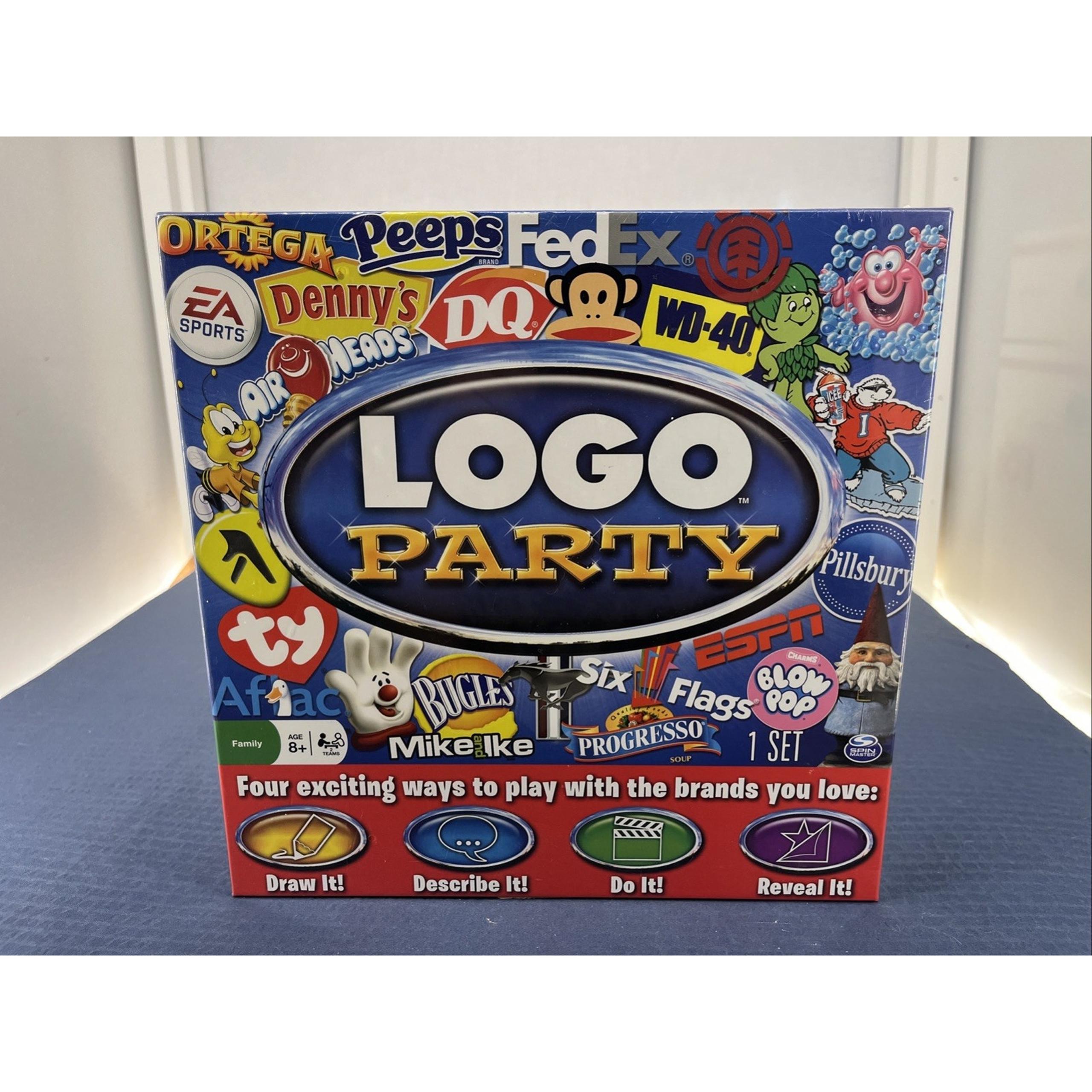 LOGO PARTY FAMILY GAME AGE 8+ Spin Master Board Game BRAND NEW Sealed!