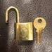Vintage LV Louis Vuitton Padlock Lock & Key 225