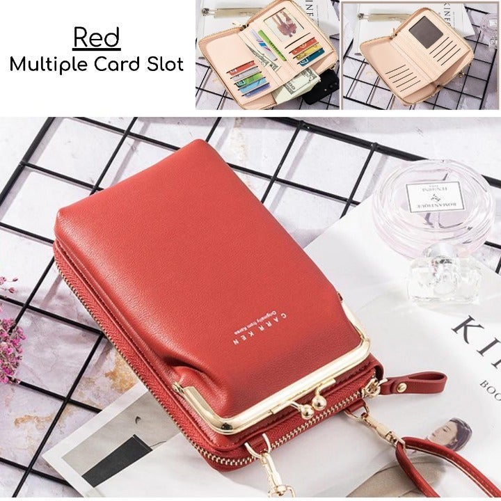Red Crossbody Phone Purse Bag