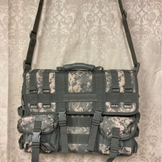 Mercury Tactical Gear Code Alpha Computer Messenger Bag with Molle Pouches, Camo