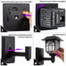 2 Pack Solar Fence Lights LED Wall Lantern Post Deck Lighting Waterproof