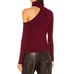L'Agence Nicky Cut Out Turtleneck Sweater Dark Wine Red Maroon Size XS