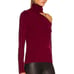L'Agence Nicky Cut Out Turtleneck Sweater Dark Wine Red Maroon Size XS