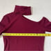 L'Agence Nicky Cut Out Turtleneck Sweater Dark Wine Red Maroon Size XS