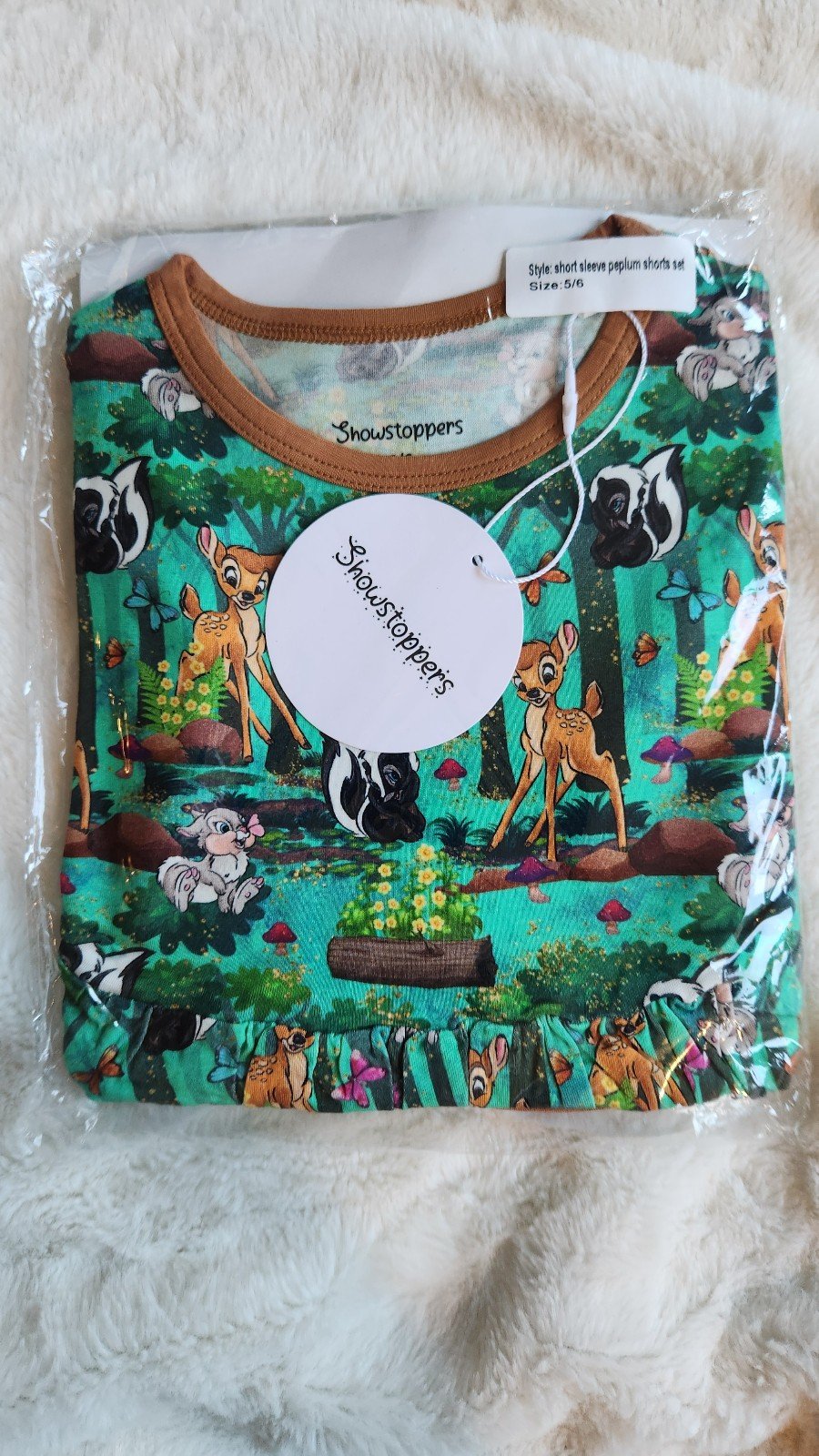 Bambi bamboo peplum and leggings