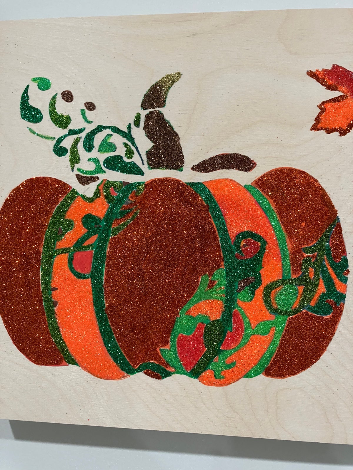 Pumpkin Glitter Original Painting