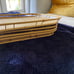 Vintage bamboo serving trays (4)