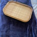 Vintage bamboo serving trays (4)