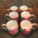 2 Qt Fitz & Floyd Apple Pitcher, 6 Mugs