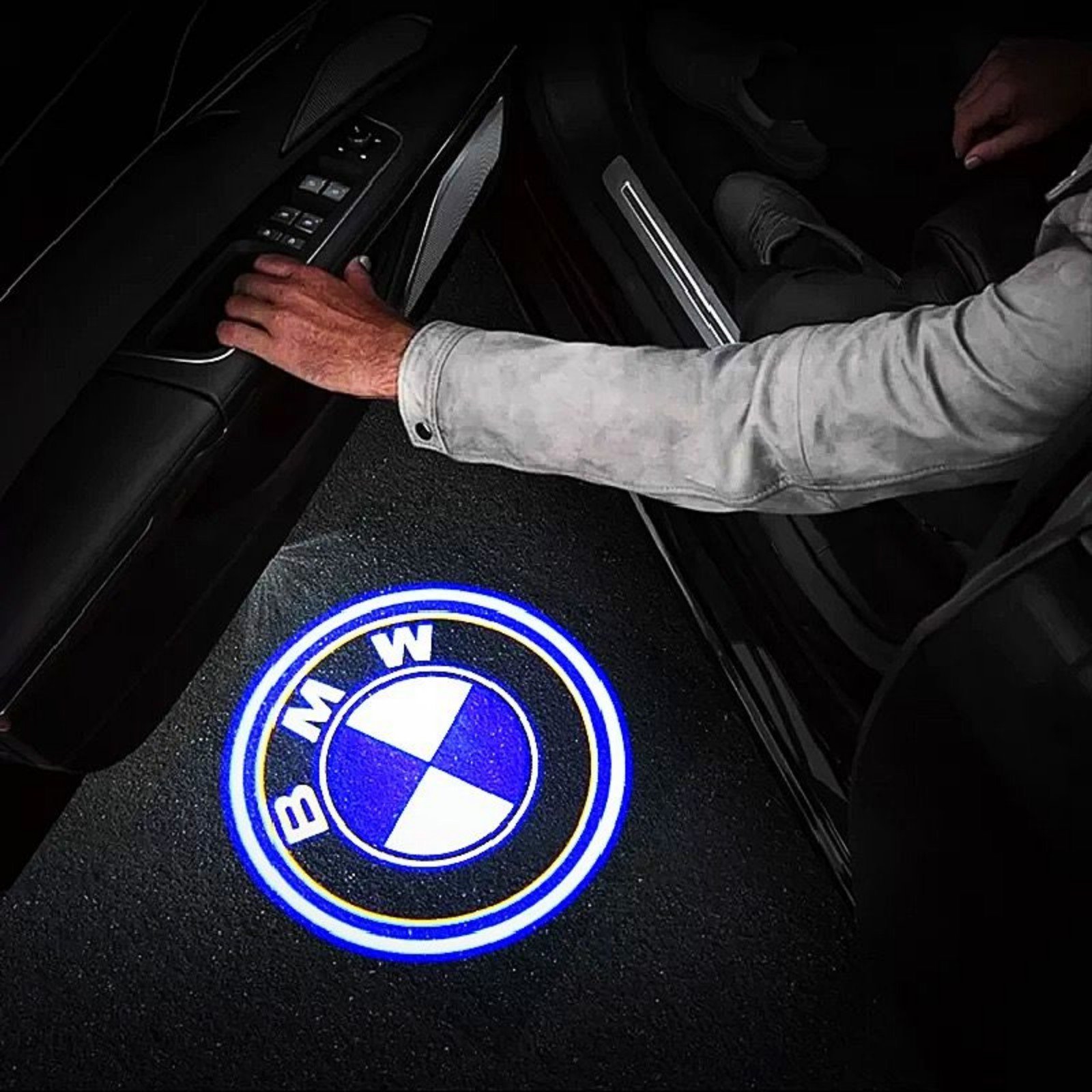 BMW 4 PK Car Door, Courtesy Welcome Light, Puddle Light, Step Lights - BMW LOGO