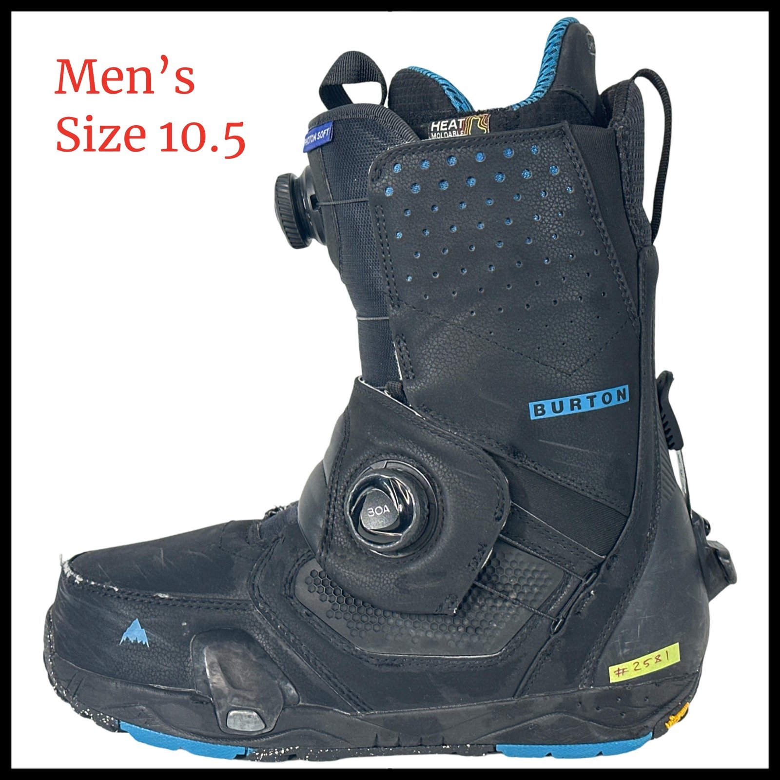 #2581 Burton Photon Soft Step On Mens Snowboard Boots Size 10,5