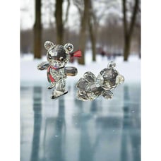 1996 Swarovski Crystal Figurine Kris Bear & Kris Bear on Skate Retired