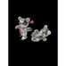 1996 Swarovski Crystal Figurine Kris Bear & Kris Bear on Skate Retired