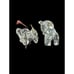1996 Swarovski Crystal Figurine Kris Bear & Kris Bear on Skate Retired