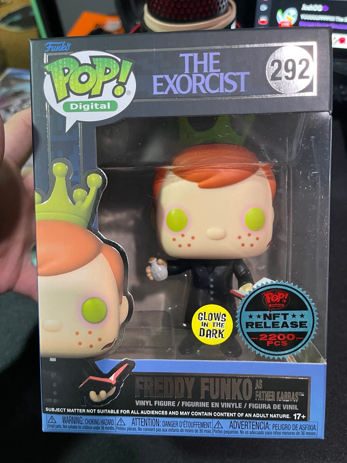 NFT WB Horror Series 2 Funko Pop Freddy Funko as Father Karras Exorcist Horror