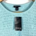 Torrid Women's Smocked Babydoll Top Crewneck Short Flutter Sleeve Light Blue