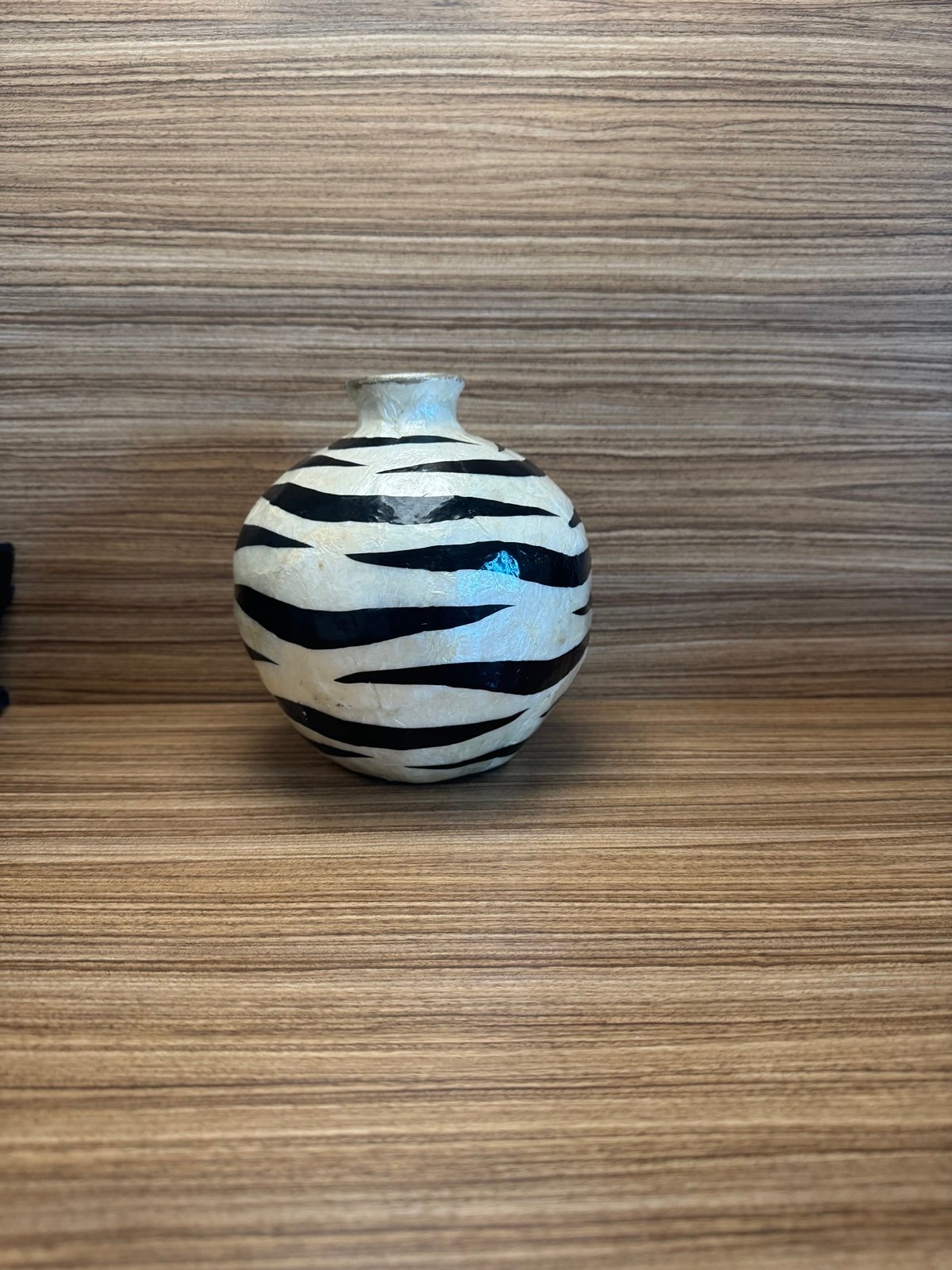 ZEBRA BUD VASE By Dickerson Collective, 5” Height x 6” Width