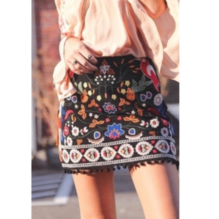 Umgee embroidered skirt Clearance