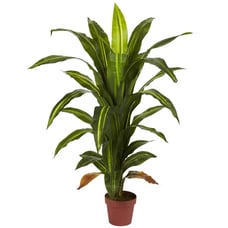 PlantNearly Natural 4' Dracaena Artificial Plant (Real Touch), Green