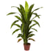 PlantNearly Natural 4' Dracaena Artificial Plant (Real Touch), Green