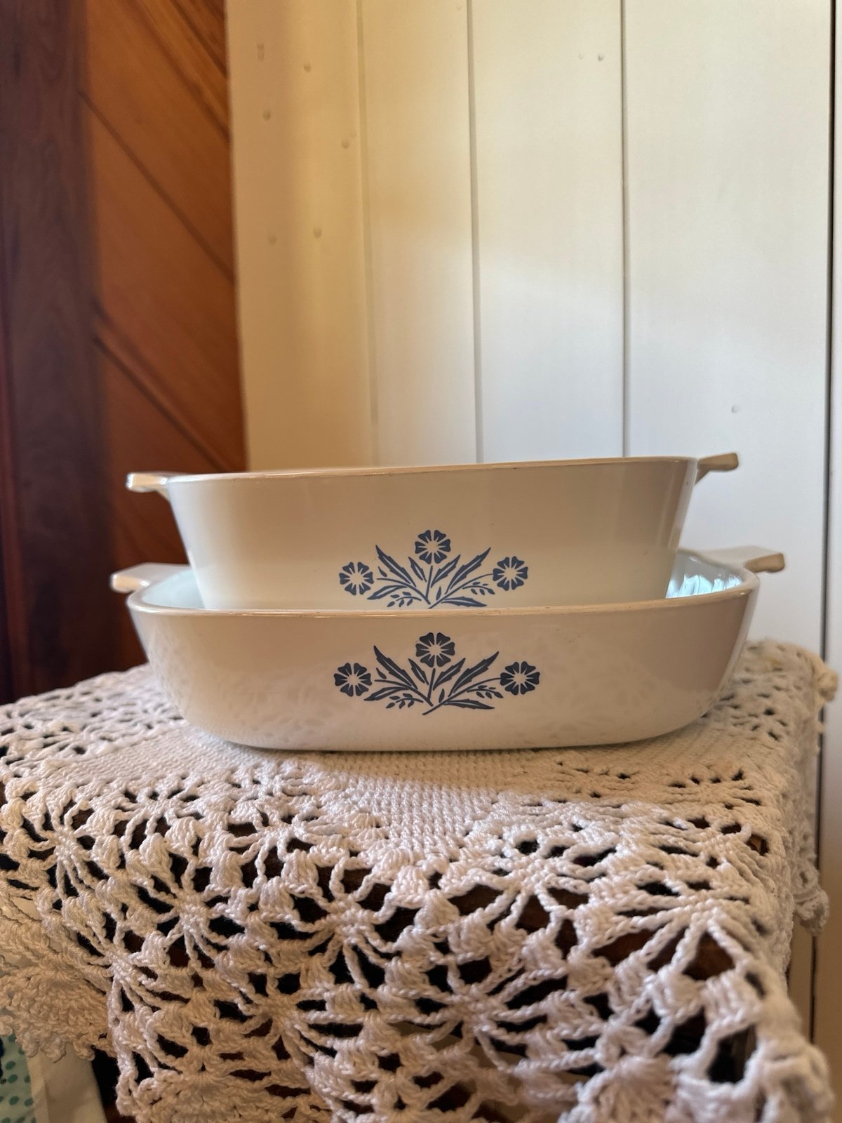 RARE Corning Ware Cornflower Blue Dishes - 1960s - No Lids, Vintage Collectible