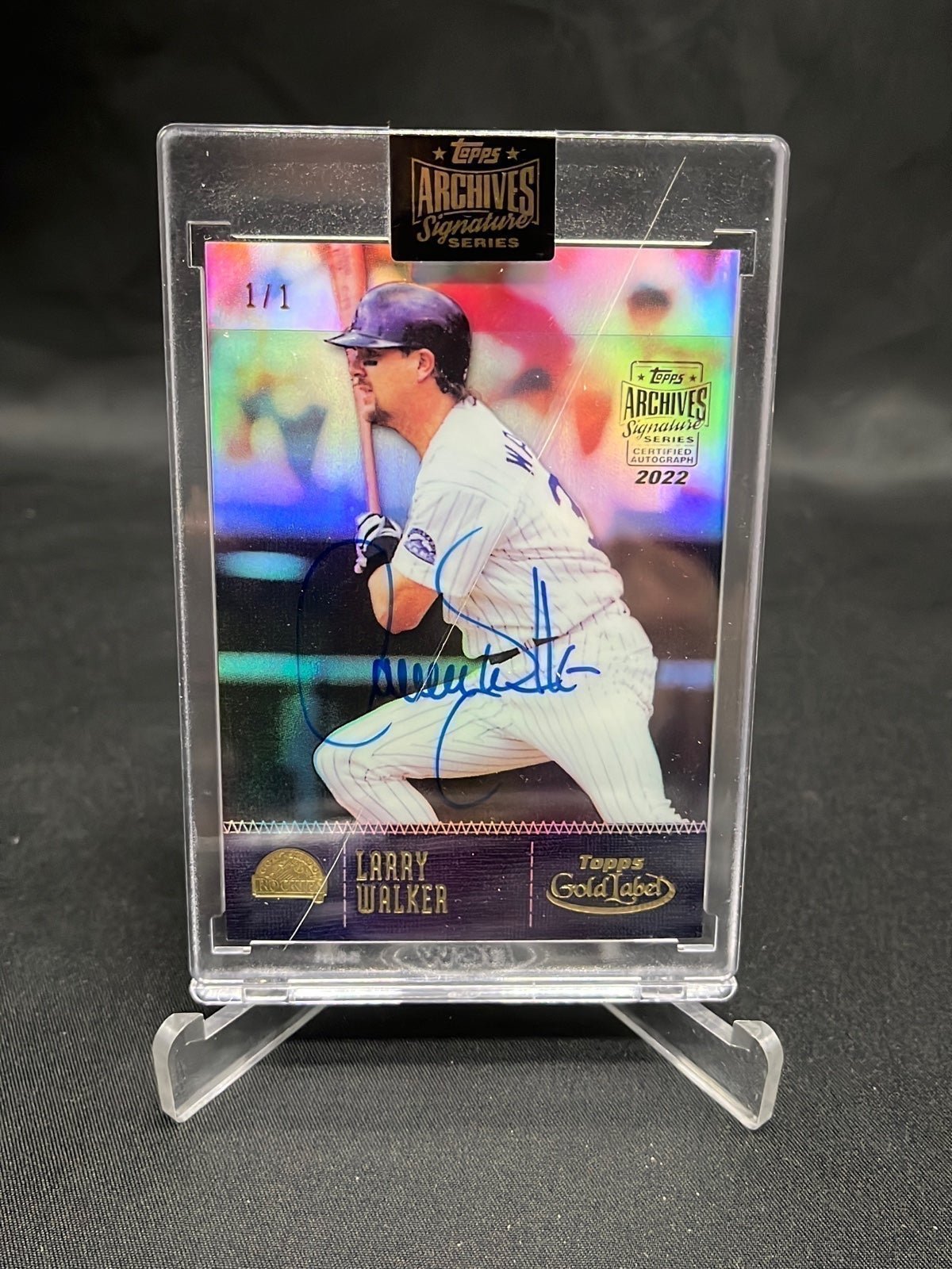 Larry Walker 1 of 1 Auto!!!! RARE!!