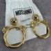 Authentic Vintage 90s Moschino x Jeremy Scott Large Gold Plated Teddy Bear Clip