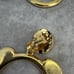 Authentic Vintage 90s Moschino x Jeremy Scott Large Gold Plated Teddy Bear Clip