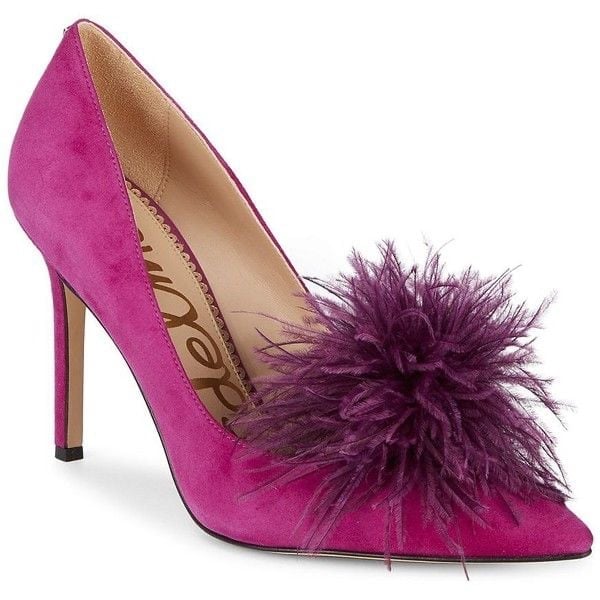 Sam Edelman - Adorable Purple Pumps with Feathers - BRAND NEW! Never worn!